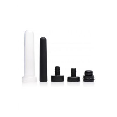Travel Enema Water Bottle Adapter Set 5 pieces Black What Is Anal Douching