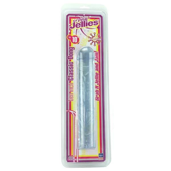 Crystal Jellies Classic Dong 10 Inch - Clear