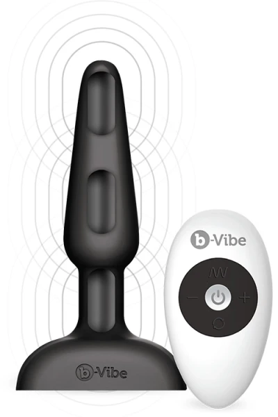 B-Vibe 3-Motor Vibrating 5.3" Butt Plug with Remote