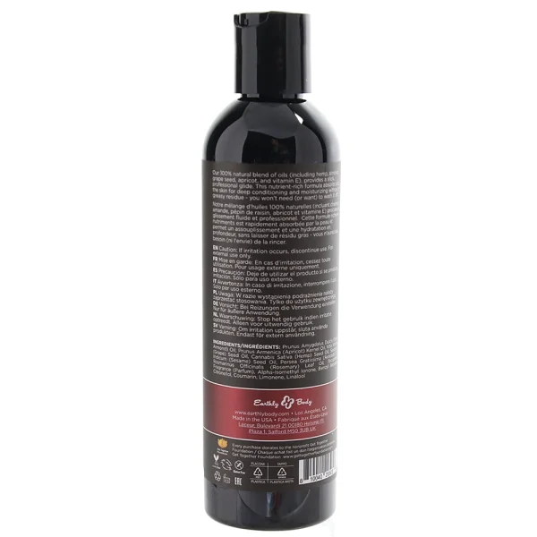 Hemp Seed Massage & Body Oil 8oz/237ml