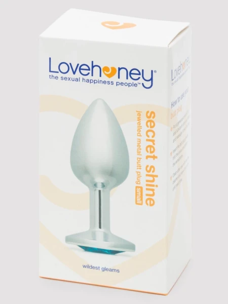 Lovehoney Silver Jewelled Aluminium Beginner's Butt Plug 2.5 Inch