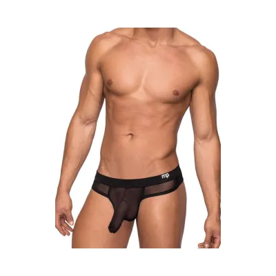 Male Power Hoser Hose Thong Black S M