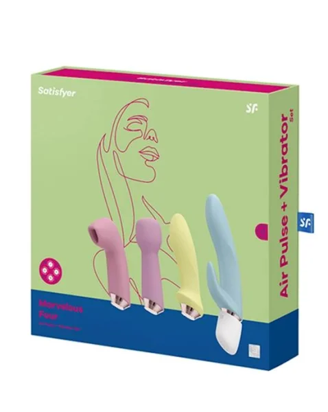 Satisfyer Marvelous Four - Interchangeable Head Vibrator - Various - Various