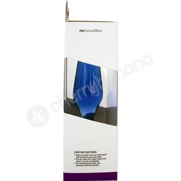 Crystal Spires Blue Smooth Butt Plug