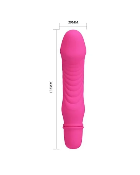 Stev Vibrating Dildo - 5.3 Inch - Red