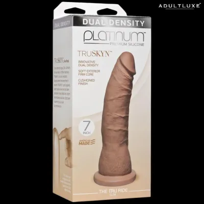 Truskyn Tru Ride 7 Inch Slim Caramel Dildo