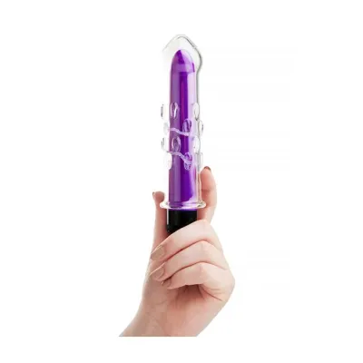 Lucent Vibra Glass Vibrator 7 Inch Pink