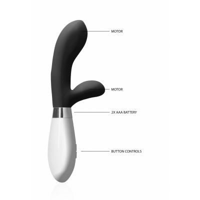 Achilles Black Silicone Vibrator