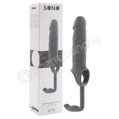 Sono No 19 Grey Dong Penis Extension Sleeve