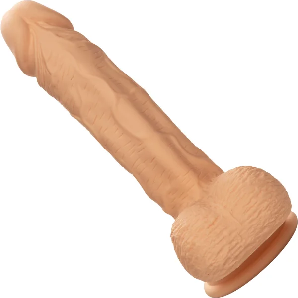 Silicone Studs Realistic 6.25" Suction Cup Dildo - Vanilla