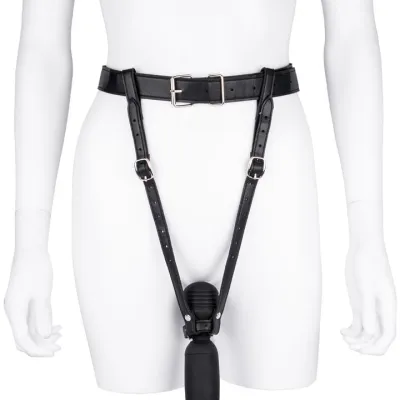 Bondara Climax Control Faux Leather Wand Harness Belt