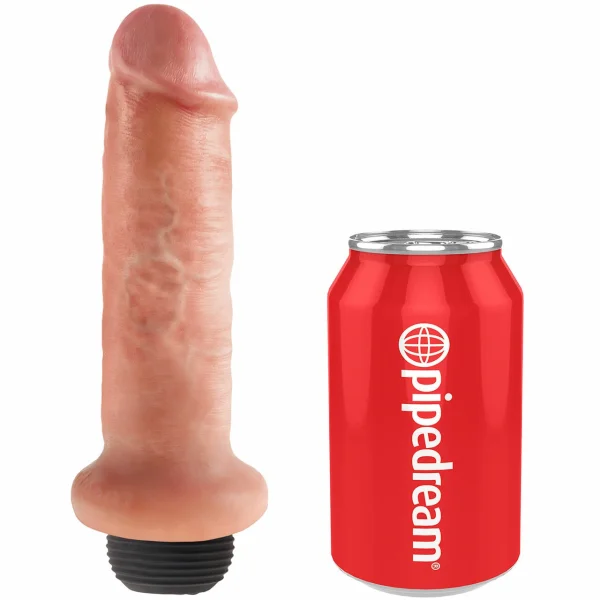 King Cock 6" Squirting Cock - Vanilla