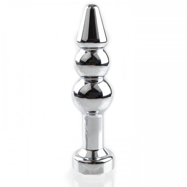 Bejewelled Metal Beaded Jewelled Butt Plug – 4.5 Inch — image 2 of 3