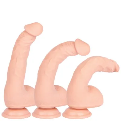 Bondara Wonky Bonks Light Tone Realistic Suction Dildo 9 Inch