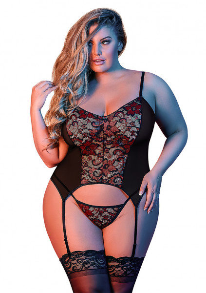 Merry Widow & G-Set - Black - Queen Size - Spicy Underwear