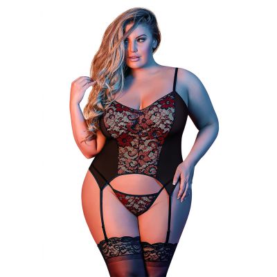 Merry Widow G Set Black Queen Size Spicy Underwear