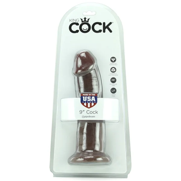 King Cock 9-Inch Cock - Brown