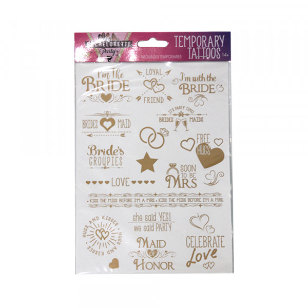 Bachelorette Temporary Tattoos