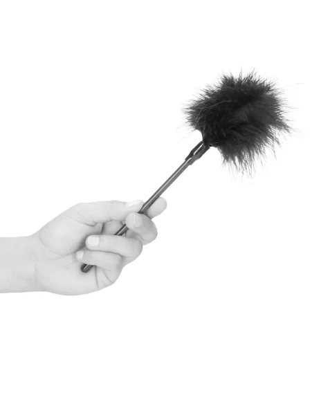 Ouch! Black Faux Feather Tickler