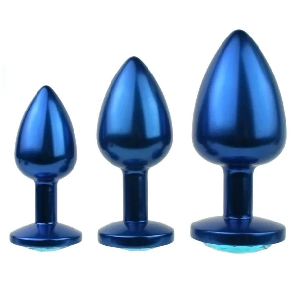 Jeweled Aluminum Anal Plug - Great for Temperature Play!