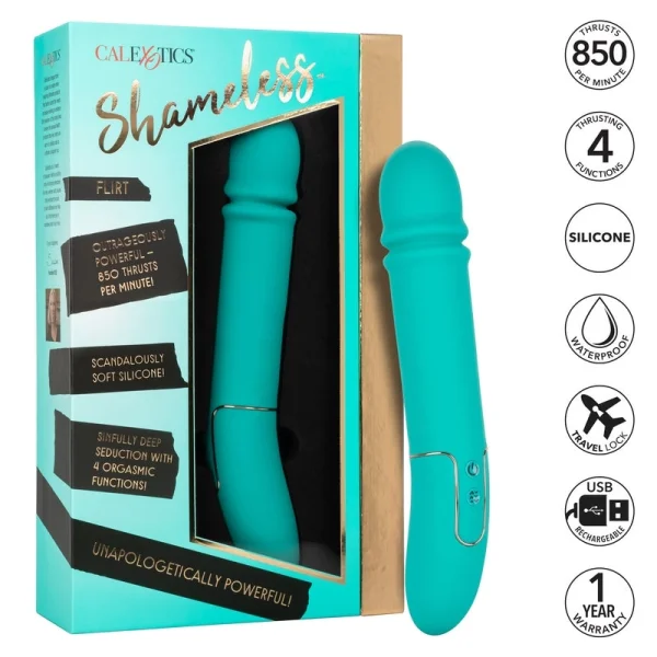Shameless Flirt Powerful Silicone Waterproof Rechargeable Thruster By CalExotics — image 13 of 14