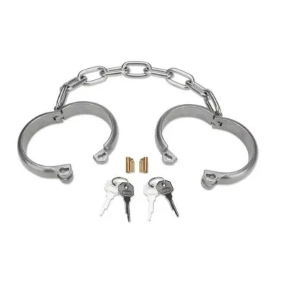 Prowler RED Heavy Duty Metal Handcuffs Stainless Steel