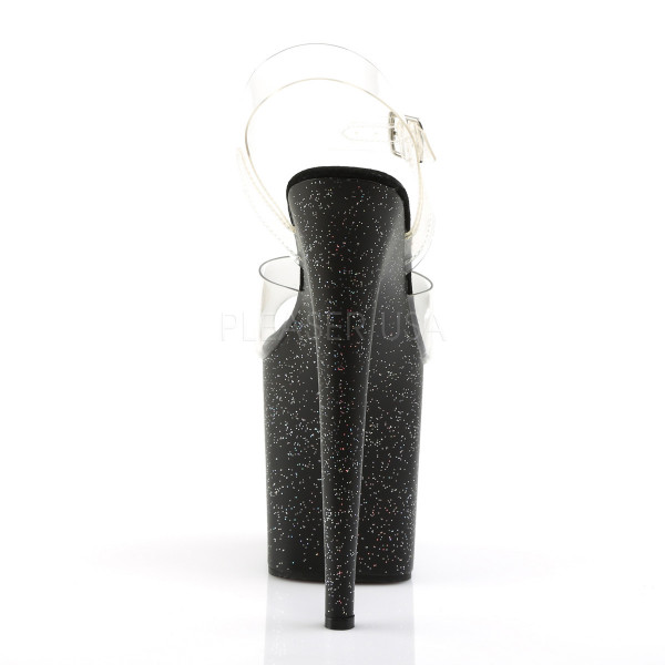 $8 inches Heel, 4 inches PF Ankle Strap Sandal w/Mini Glitters — image 8 of 8