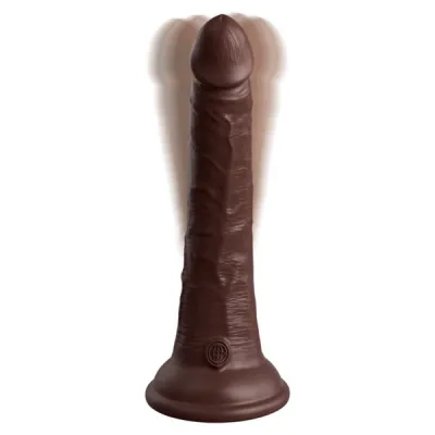King Cock Elite 7 In Vibrating Dual Density Cock with Remote