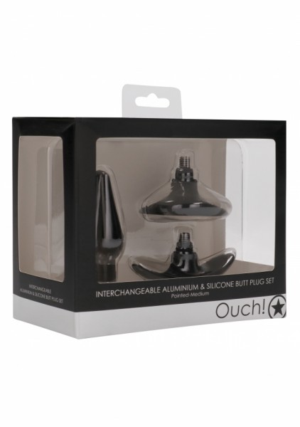 Interchangeable Butt Plug Set - Pointed Medium