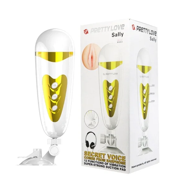 Pretty Love Sally - Vagina - White- Gold