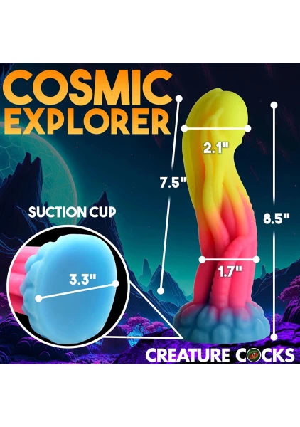 Creature Cocks - Tenta-Glow Glow-in-the-Dark Silicone Dildo