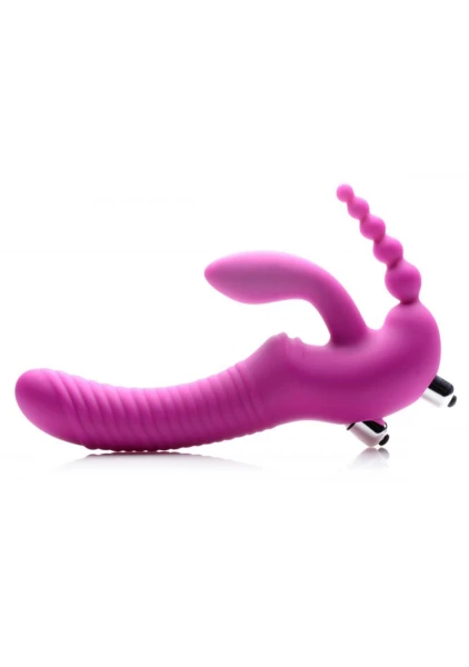 Regal Rider Vibrating Strapless Triple G Dildo — image 5 of 8