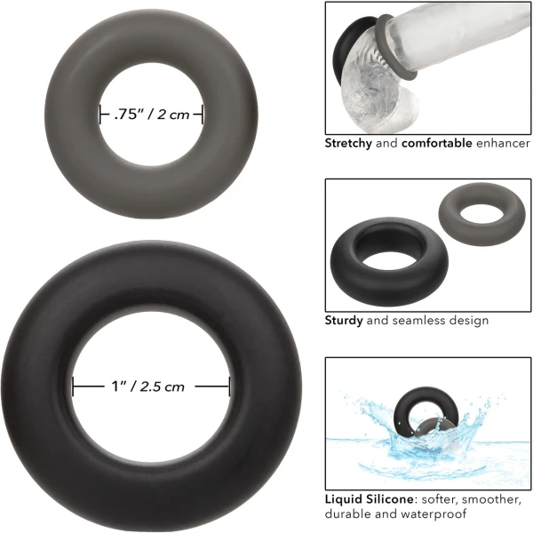 Alpha Ring Prolong Set Of 2 Cock Rings