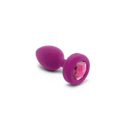 B vibe Vibrating Jewel Plug 3 8 Inch Fuchsia S m