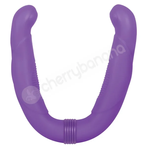 Double Trouble Purple Vibrating Dildo