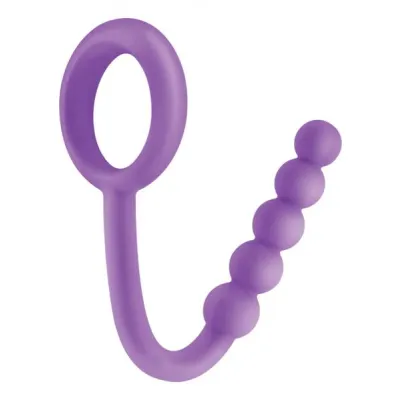 Fetish Fantasy Elite Ball Cinch With Anal Beads Purple