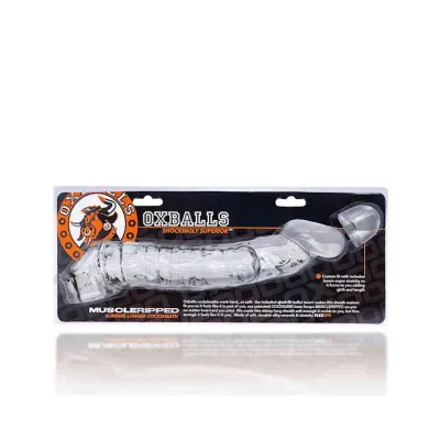 Muscle Ripped Cocksheath 9 25 Inch Clear