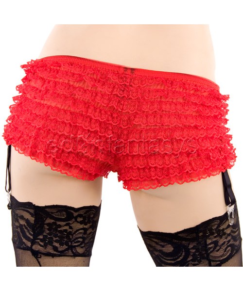 Garter ruffle panty