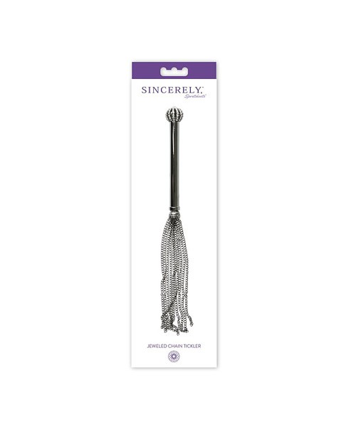 Midnight jeweled chain tickler
