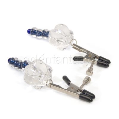 Crystal nipple clamps