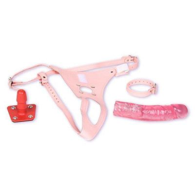 Janine s Pink Leather Harness
