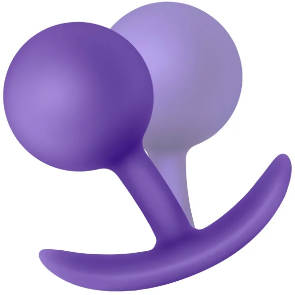 Luxe Wearable Silicone Vibra Butt Plug by Blush - Purple — image 5 of 7