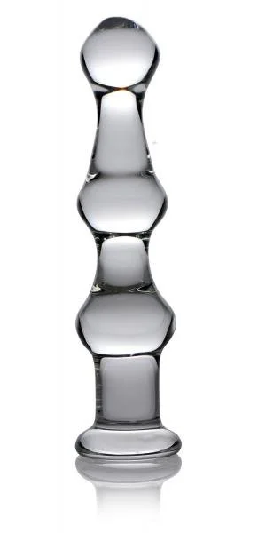 Mammoth 3 Bumps Glass Dildo Clear — image 4 of 5