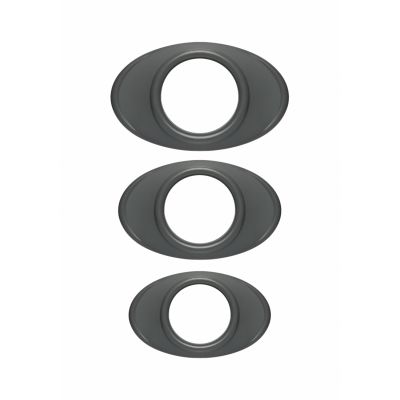 Easy Grip C Ring Set Grey Steel Cock Ring