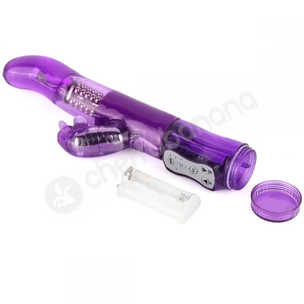Cherry Banana Wet Dreamer 15 Function Purple Dolphin Vibrator
