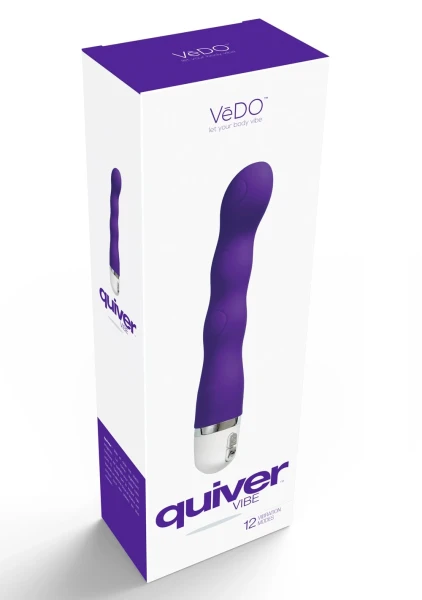 Quiver Silicone G-spot Vibe by VeDO - Hot In Bed Pink