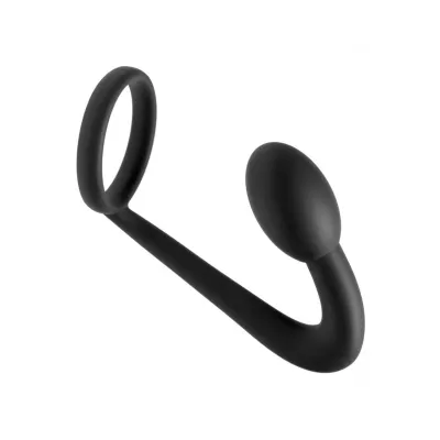Prostatic Play Explorer Silicone Cock Ring Prostate Plug