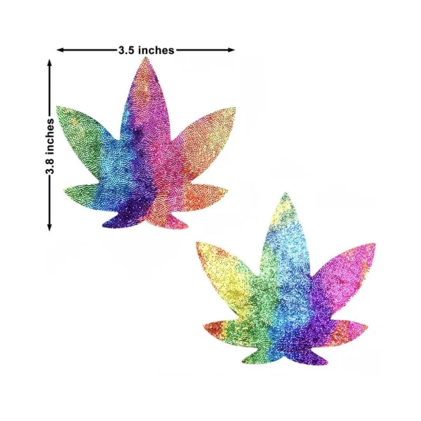 Neva Nude Pasty Weed Leaf Plur Fur Velvet