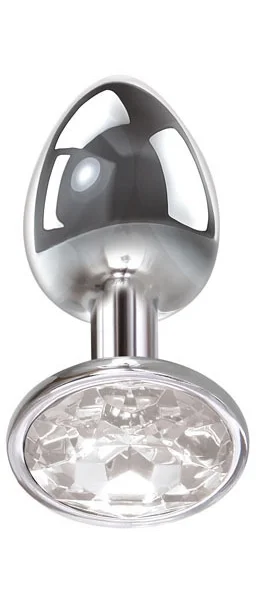 Medium Clear Gem Butt Plug