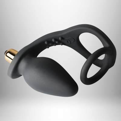 Rocks Off Ro Zen Double Cock Ring Vibrating Plug